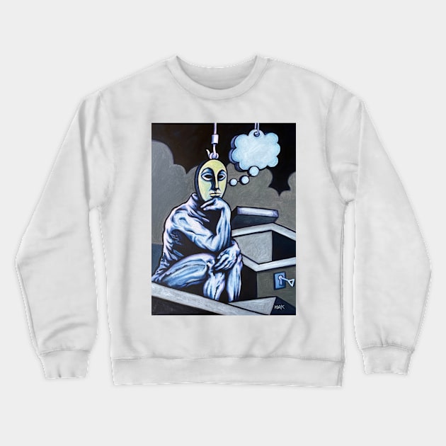 Thinking Outside Of The Box Crewneck Sweatshirt by jerrykirk